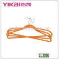 2015 Soft touch plastic hangers for shirt pants dress velvet flocking